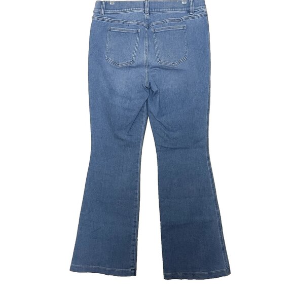 Spanx SPANXshape Everywear Flare Jeans XL 20960R Stretch High Rise Stonewash - Picture 3 of 11